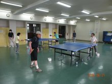 長井市老人クラブ連合会「シルバー卓球クラブ」元気に始動：画像