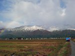 【西山に初雪が!!】：画像