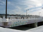 【野川橋の向こうに見える雪山は…】：画像