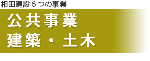 相田建設6つの事情 公共事業・建築・土木