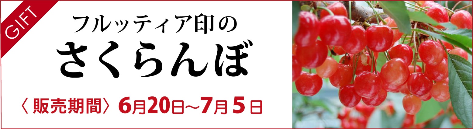 フルッティア印のさくらんぼ|露地栽培