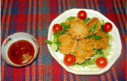 レンコンと鶏ササミのこめっこチキンナゲット