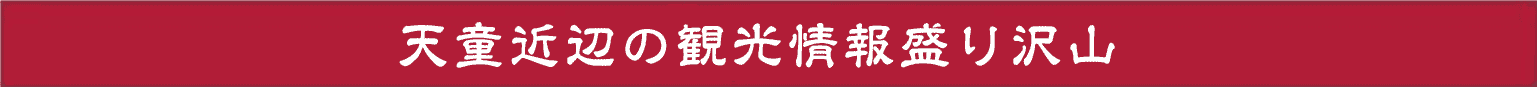 天童近辺の情報盛り沢山