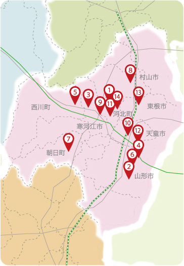 Sake brewery around Yamagata-shi